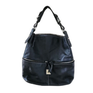 Dooney Bourke Leather Hobo Shoulder Black Bag